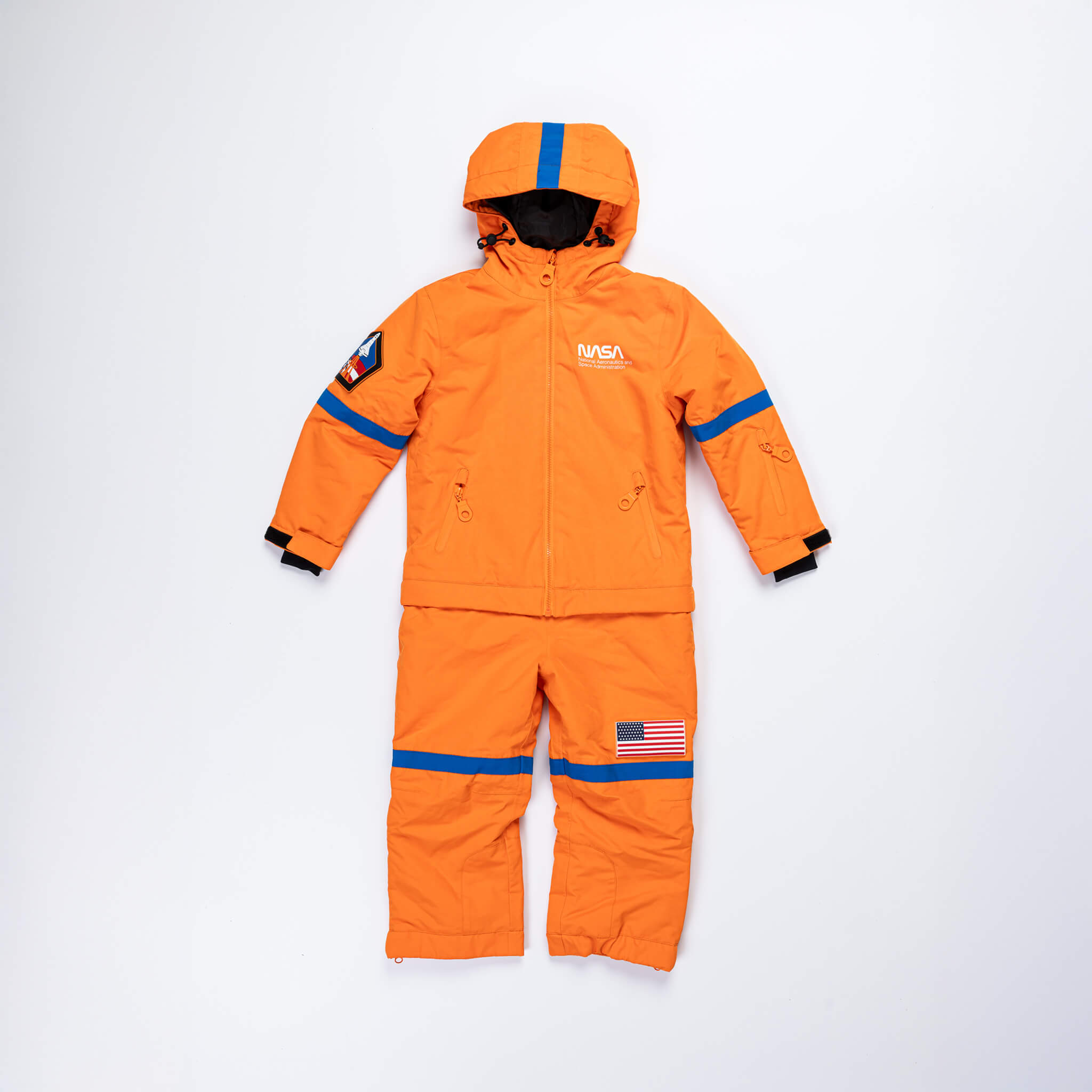 Kids 2-in-1 Snow Suit, Orange NASA