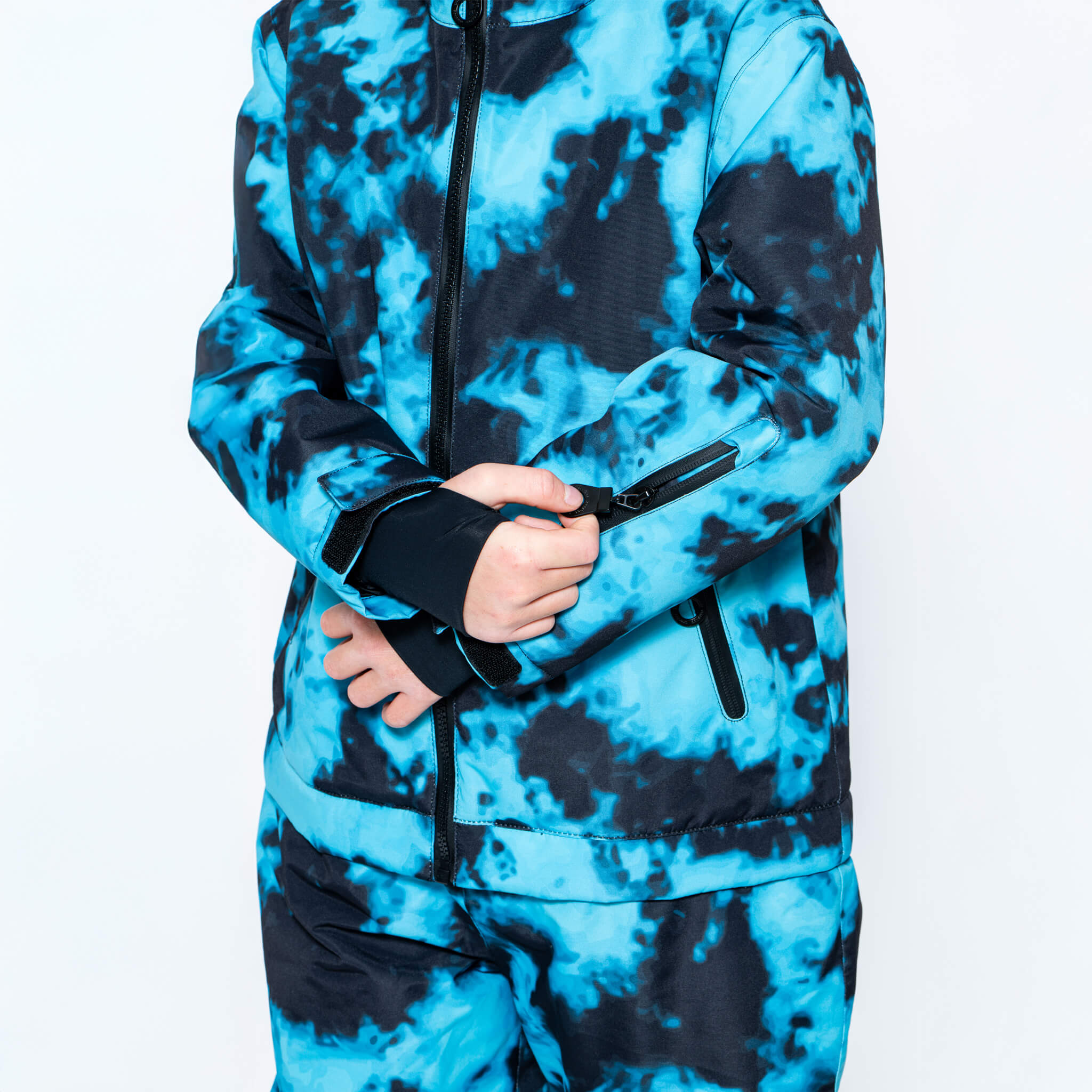 Kids 2-in-1 Snow Suit, Turquoise Tie Dye