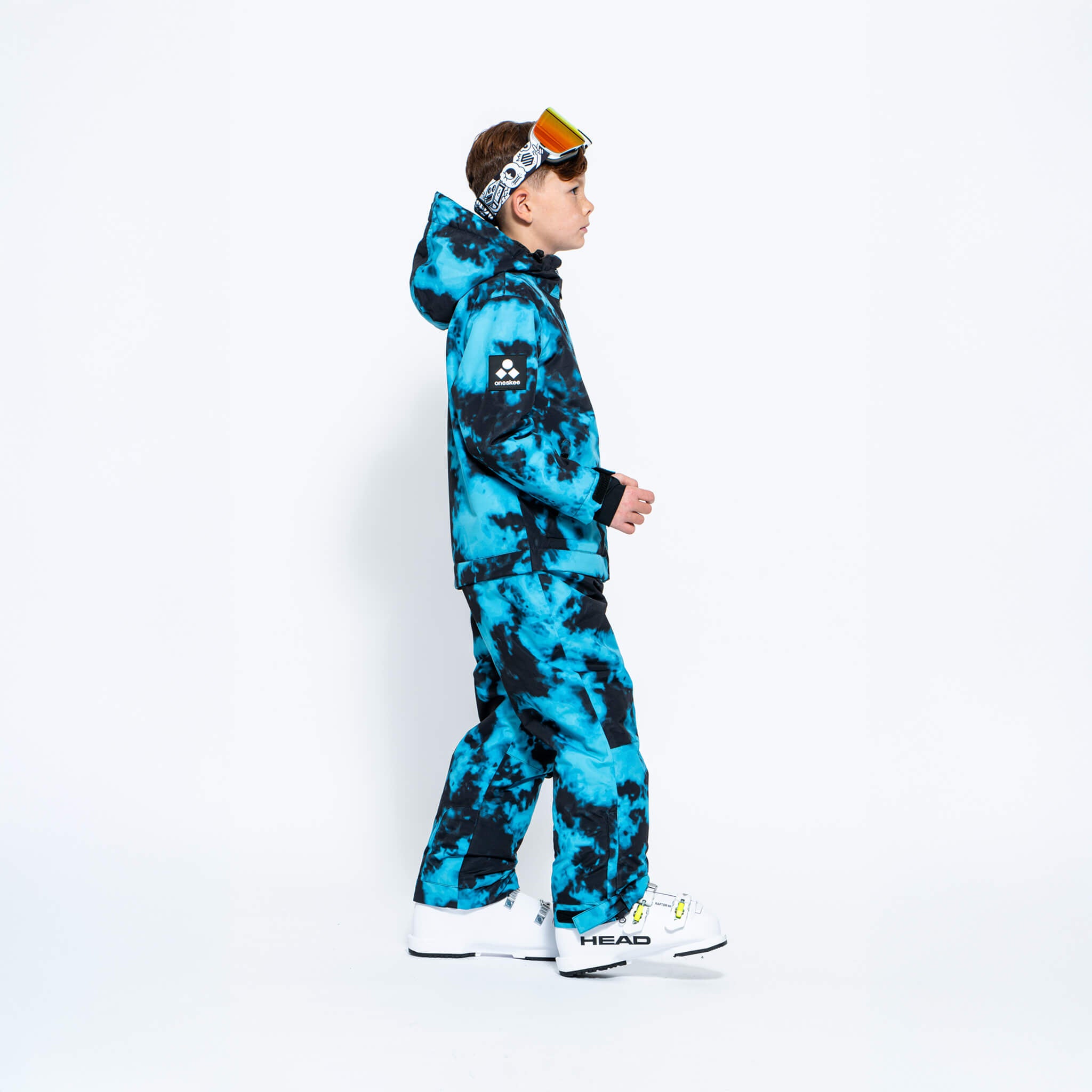 Kids 2-in-1 Snow Suit, Turquoise Tie Dye
