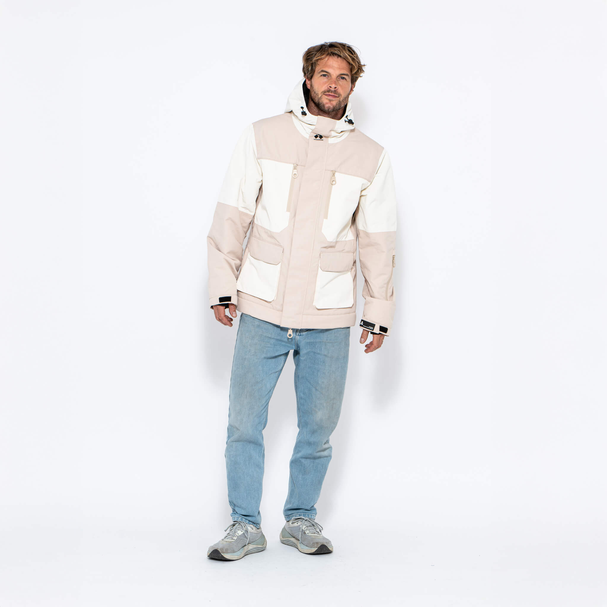 Men's 3-in-1 Snow Suit, Sand & White