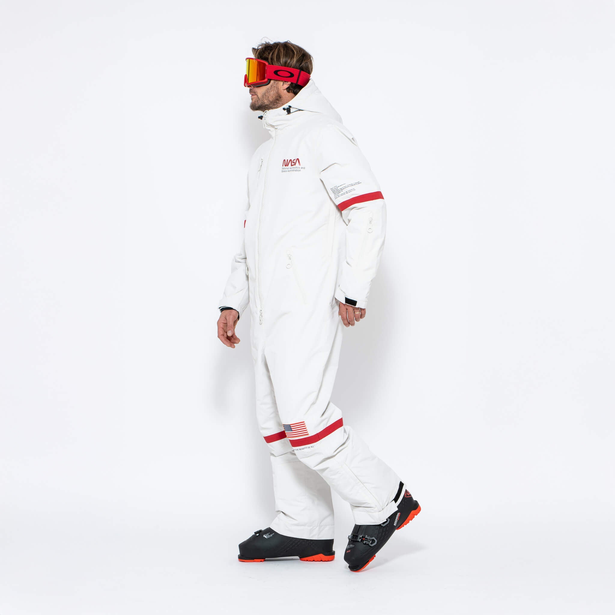 Men's Snow Suit, White NASA