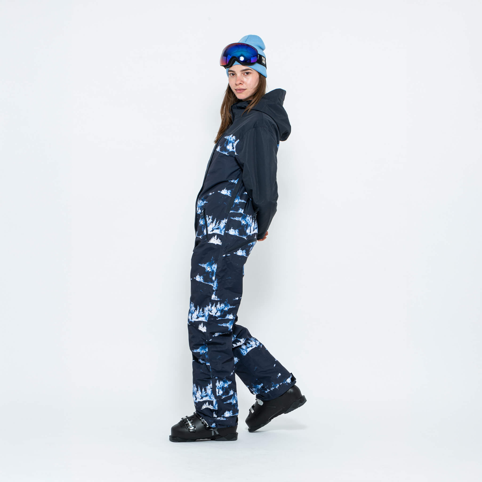 Women's Snow Suit, Blue Forest