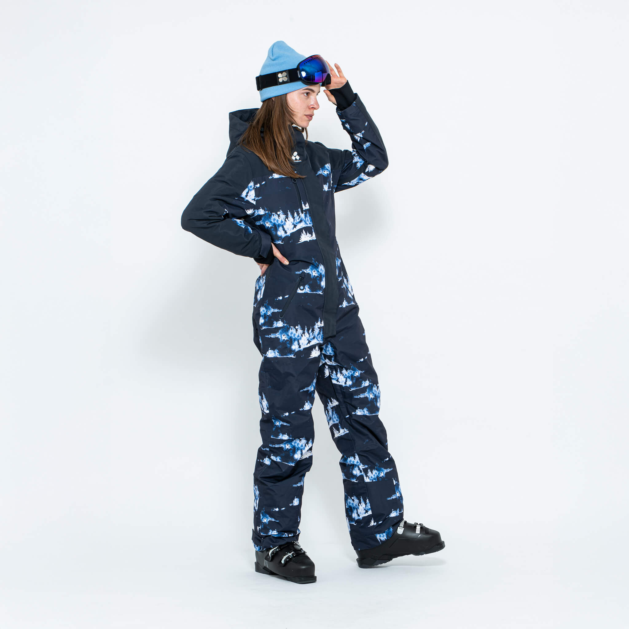 Women's Snow Suit, Blue Forest