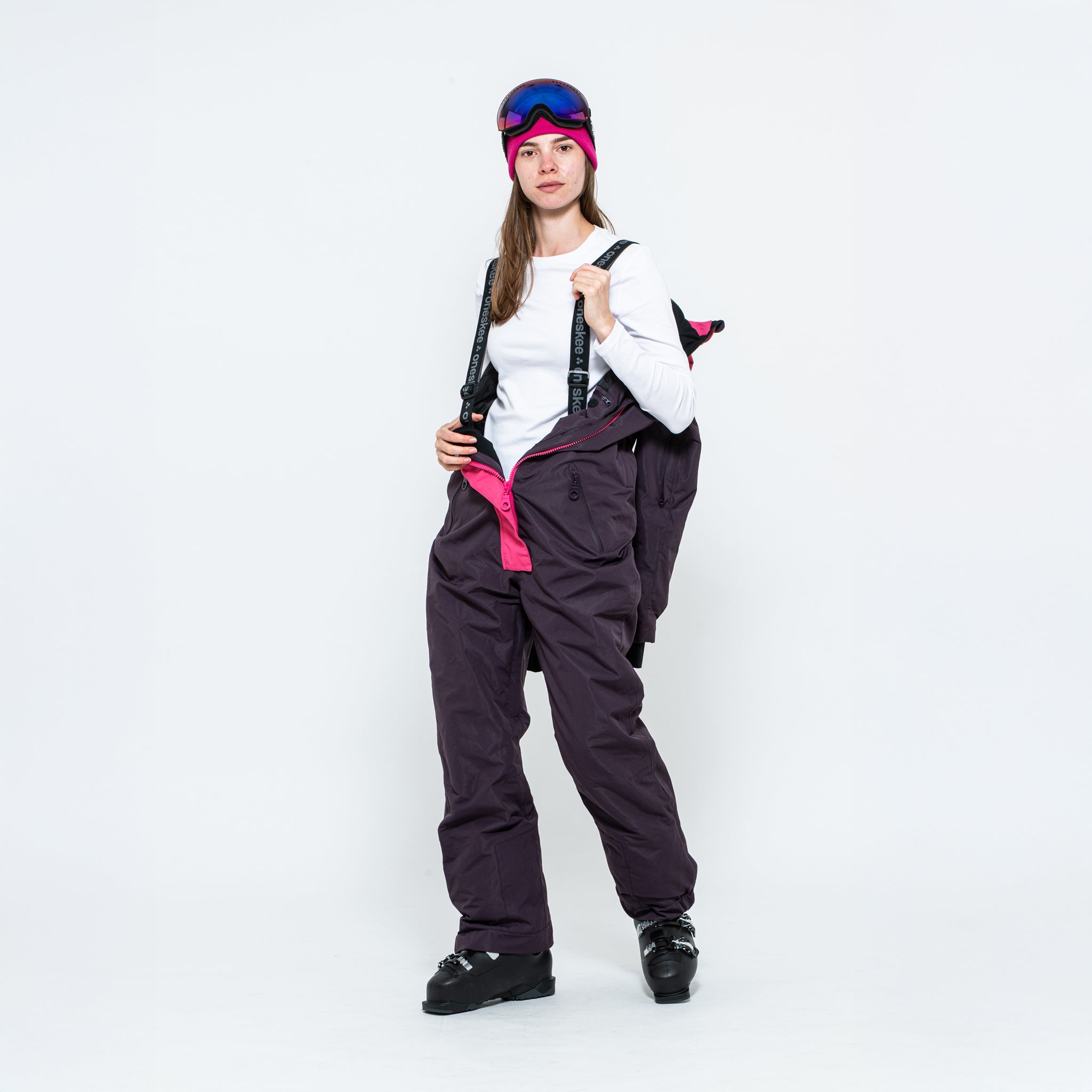 Women's Snow Suit, Cherry & Raspberry