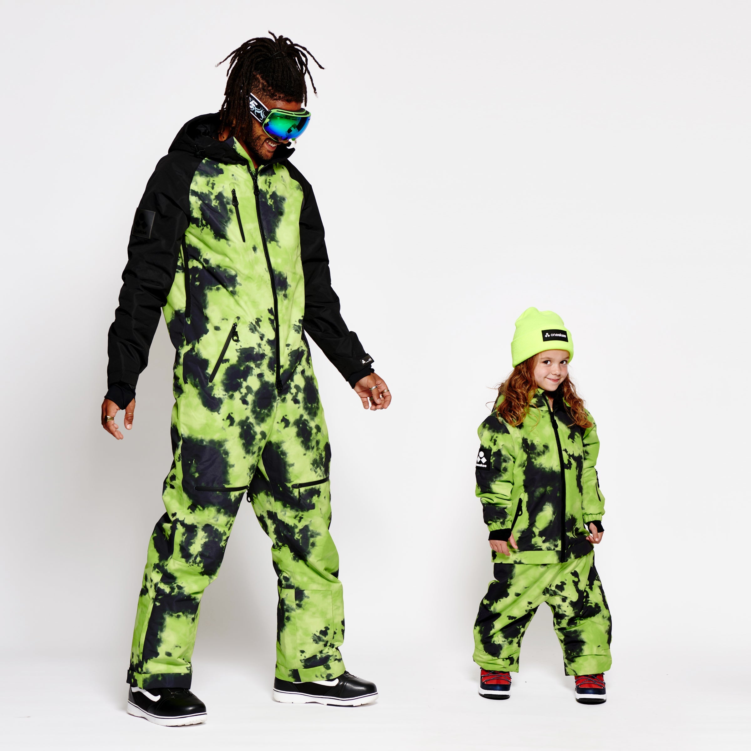 Kids 2-in-1 Snow Suit, Green Tie Dye