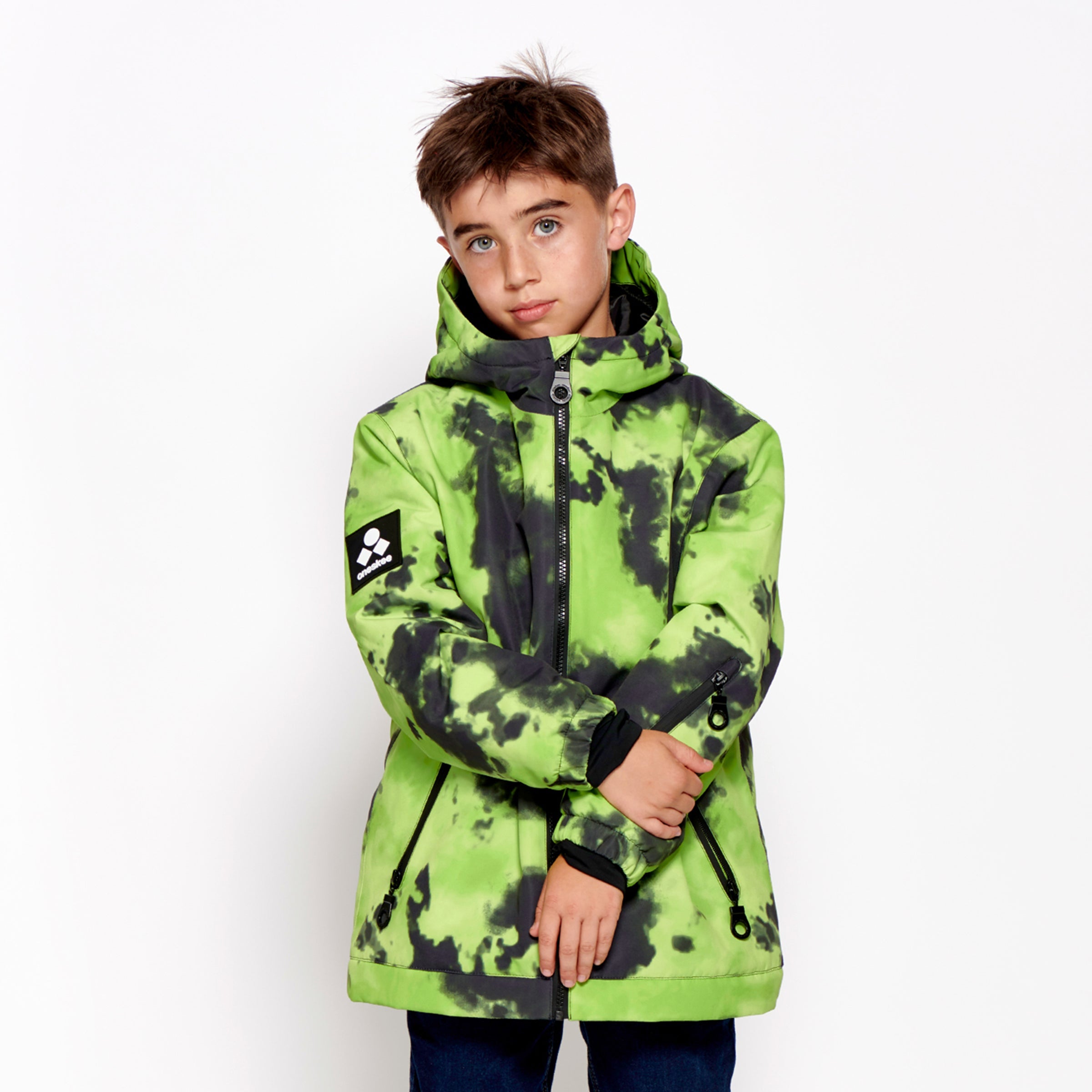 Kids 2-in-1 Snow Suit, Green Tie Dye