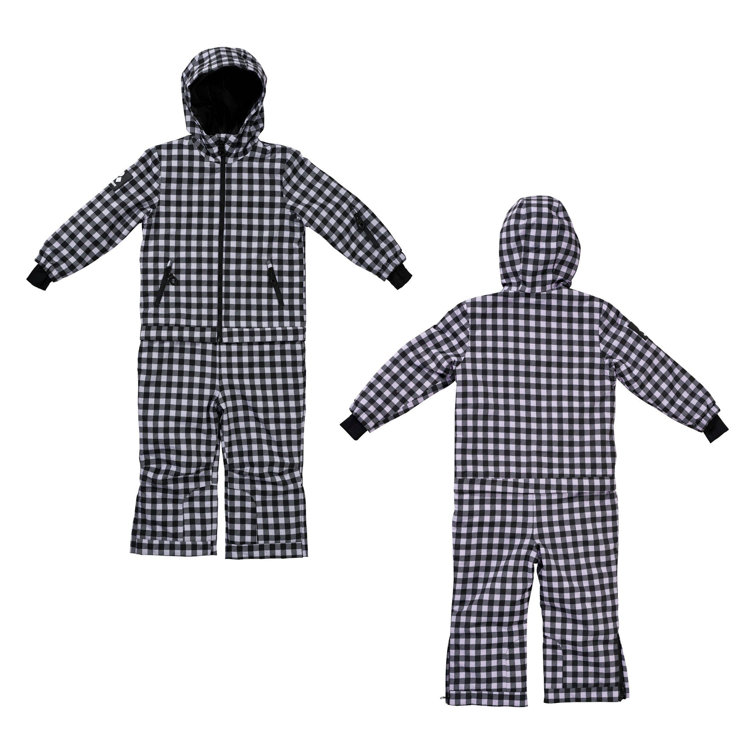 Kids 2-in-1 Snow Suit, Lilac Gingham