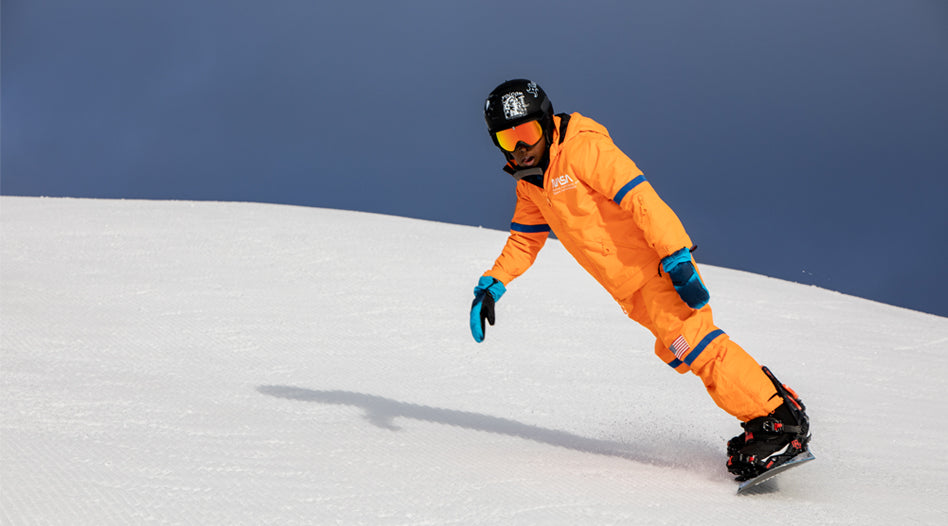 Orange Snow Suits