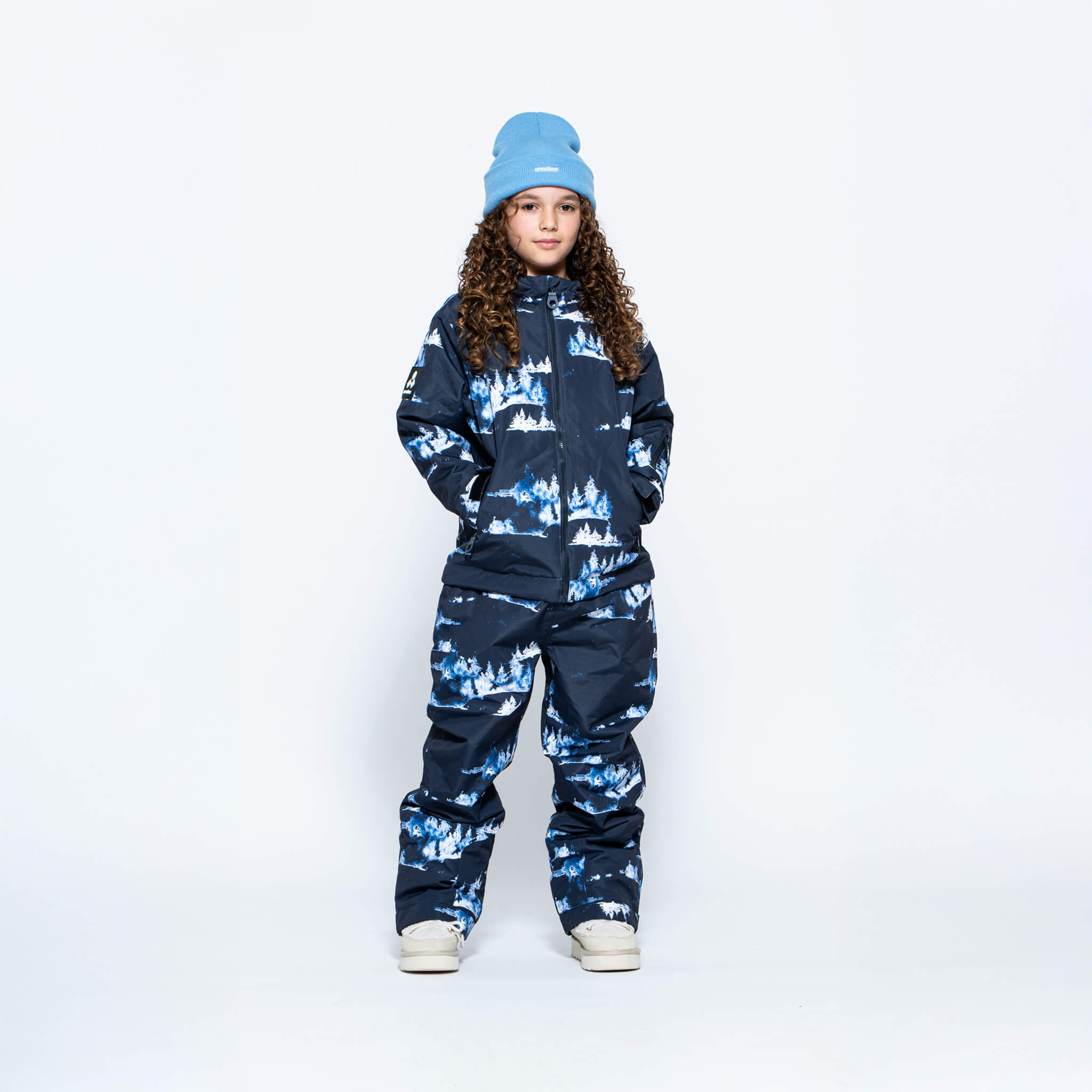   カナダグーススノースーツ キッズ　ブルー正規品 Kids 2-in-1 Snow Suit, Blue Forest - Oneskee EU