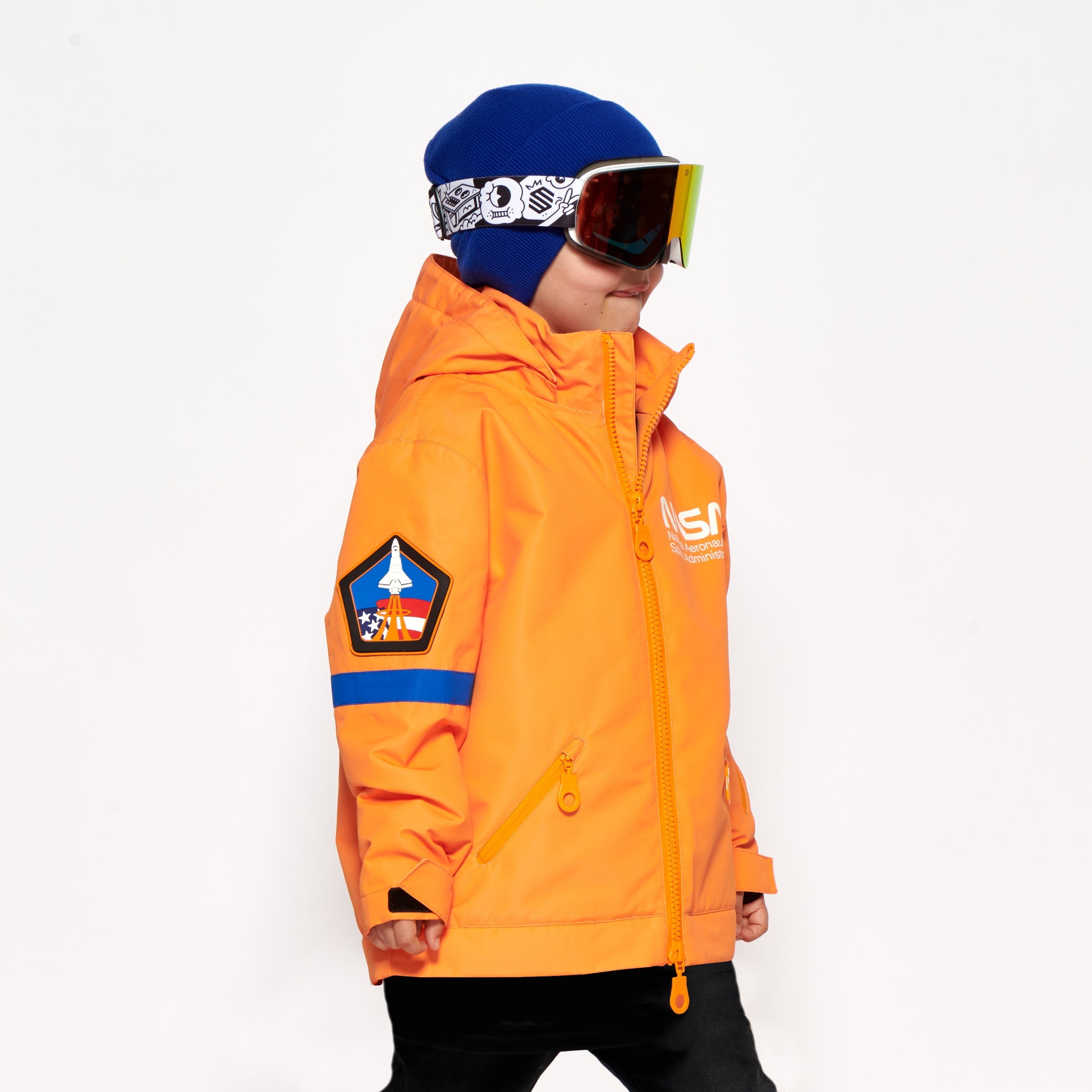 Kids 2-in-1 Snow Suit, Orange NASA