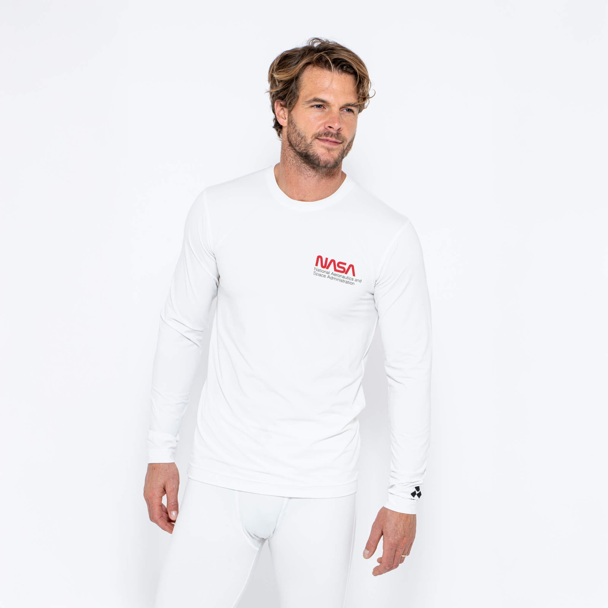 Men's Base Layer Set, White NASA