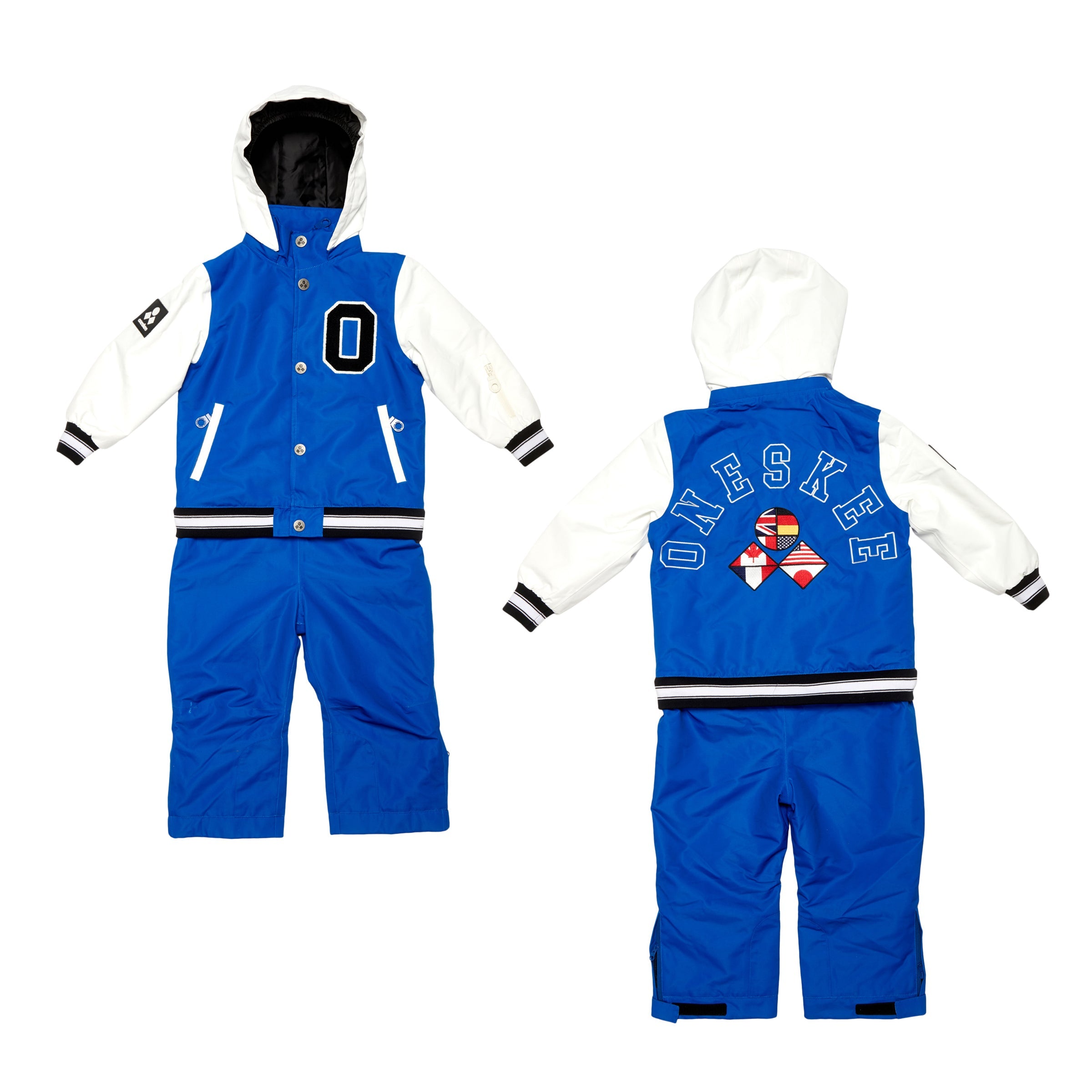 Kids 2-in-1 Snow Suit, Blue Varsity