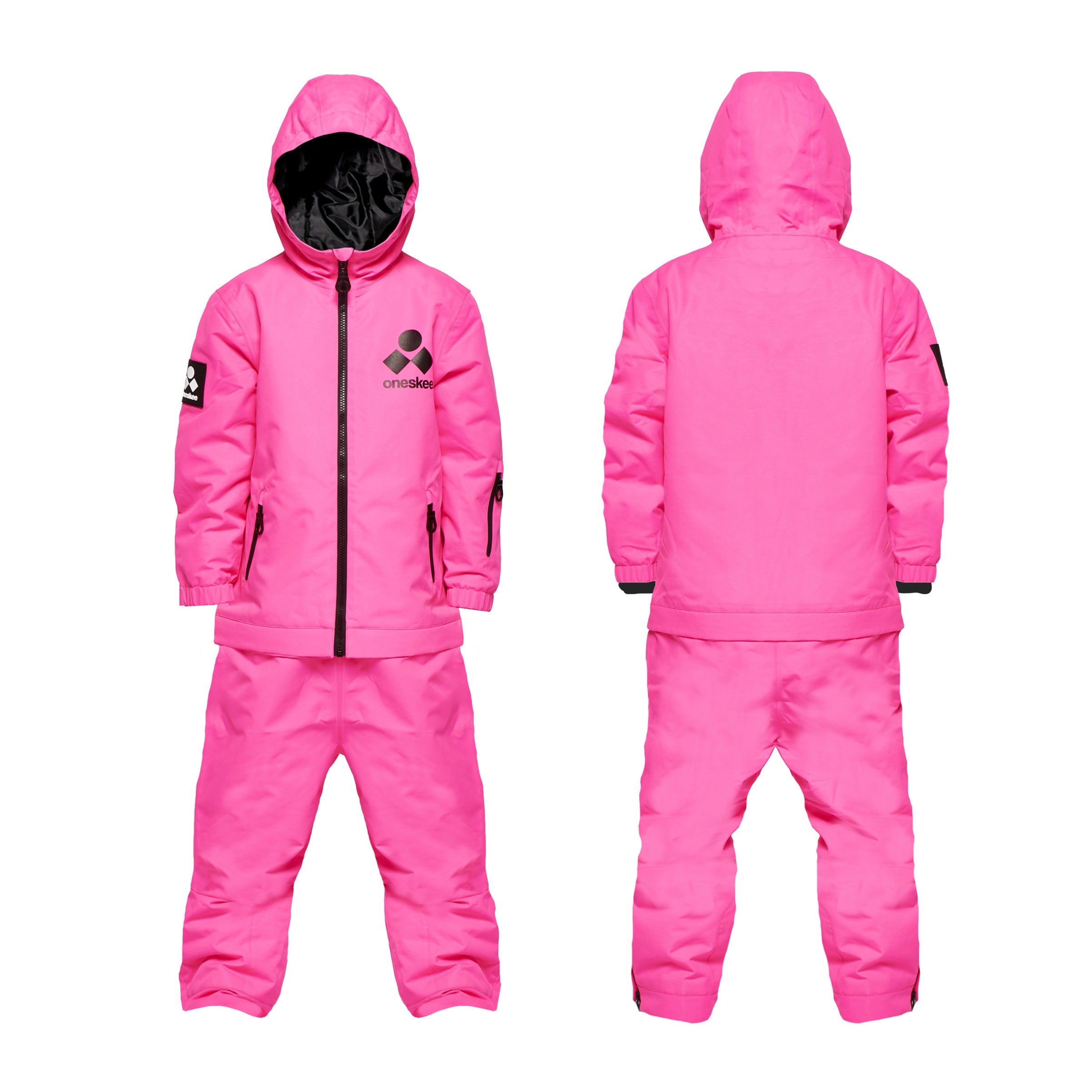 Kids 2 in 1 Snow Suit Neon Pink