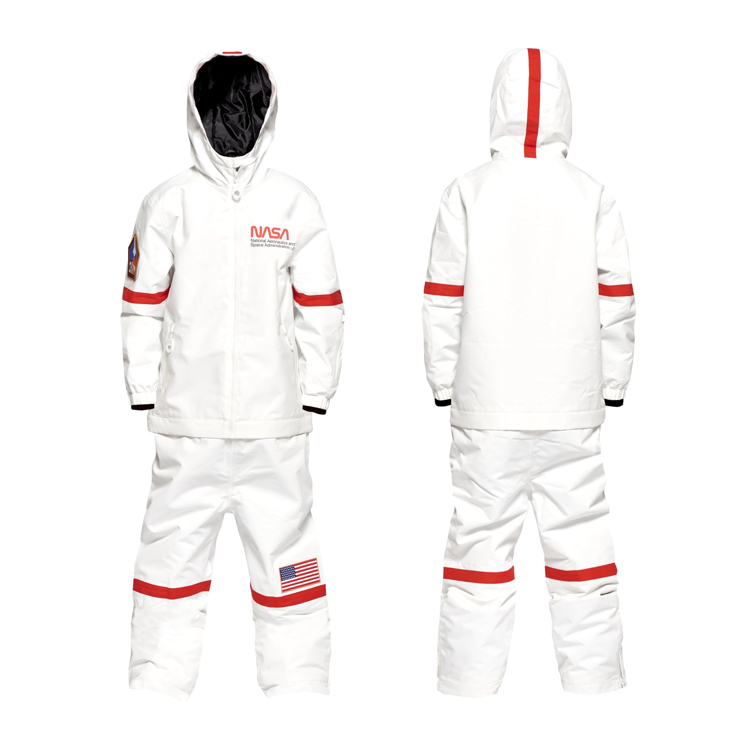 Kids 2-in-1 Snow Suit, White NASA