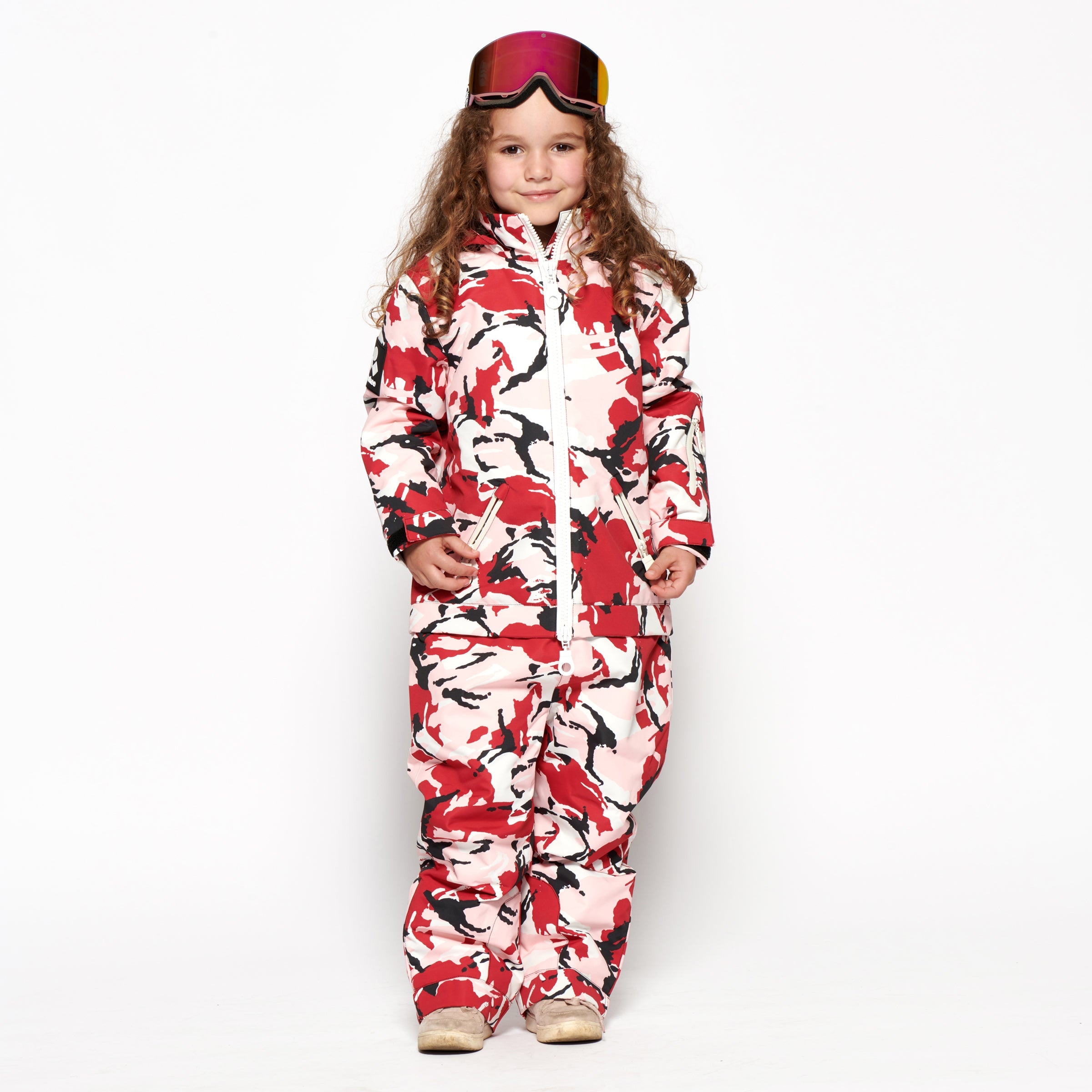 Kids 2-in-1 Snow Suit, Red Camo