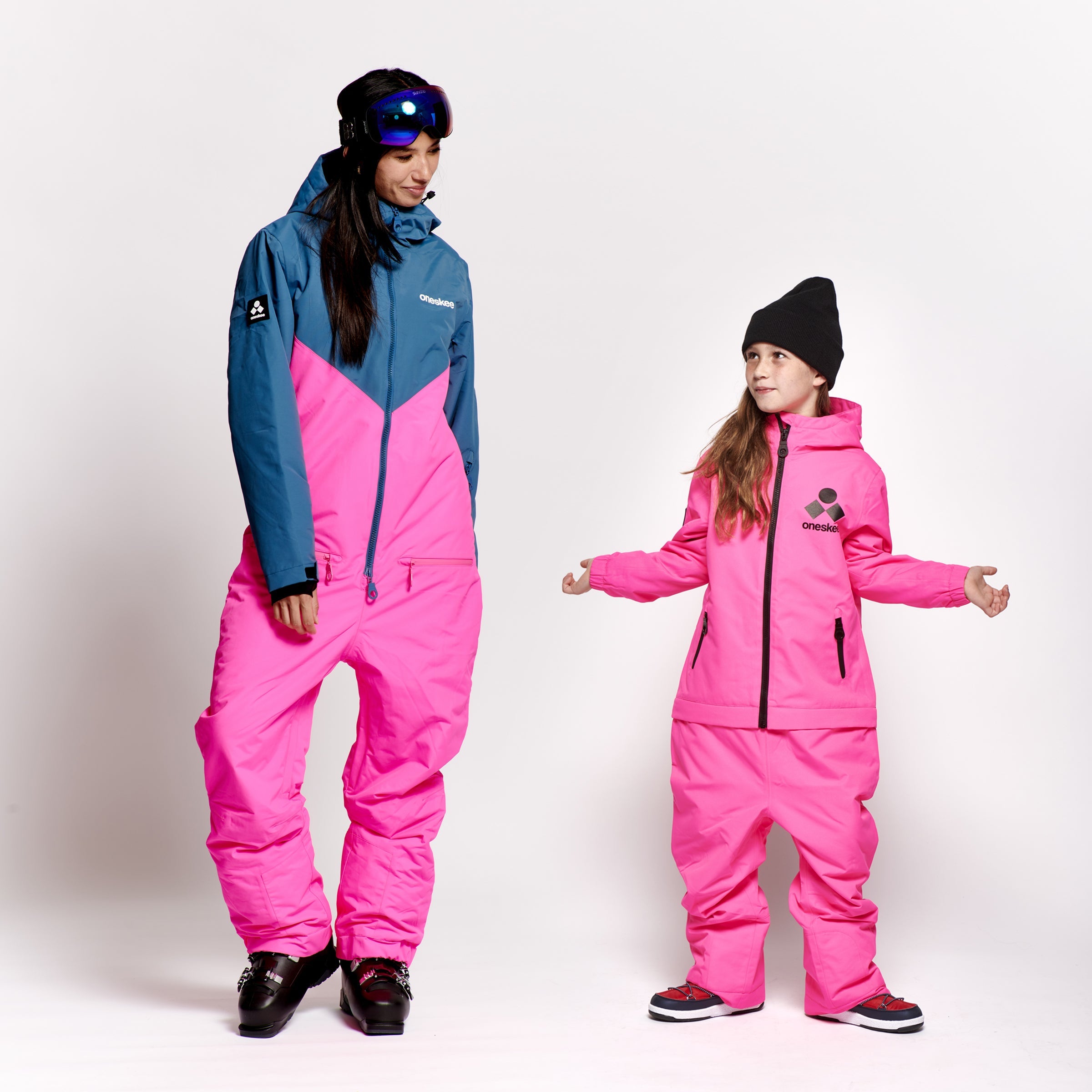 Kids 2-in-1 Snow Suit, Neon Pink