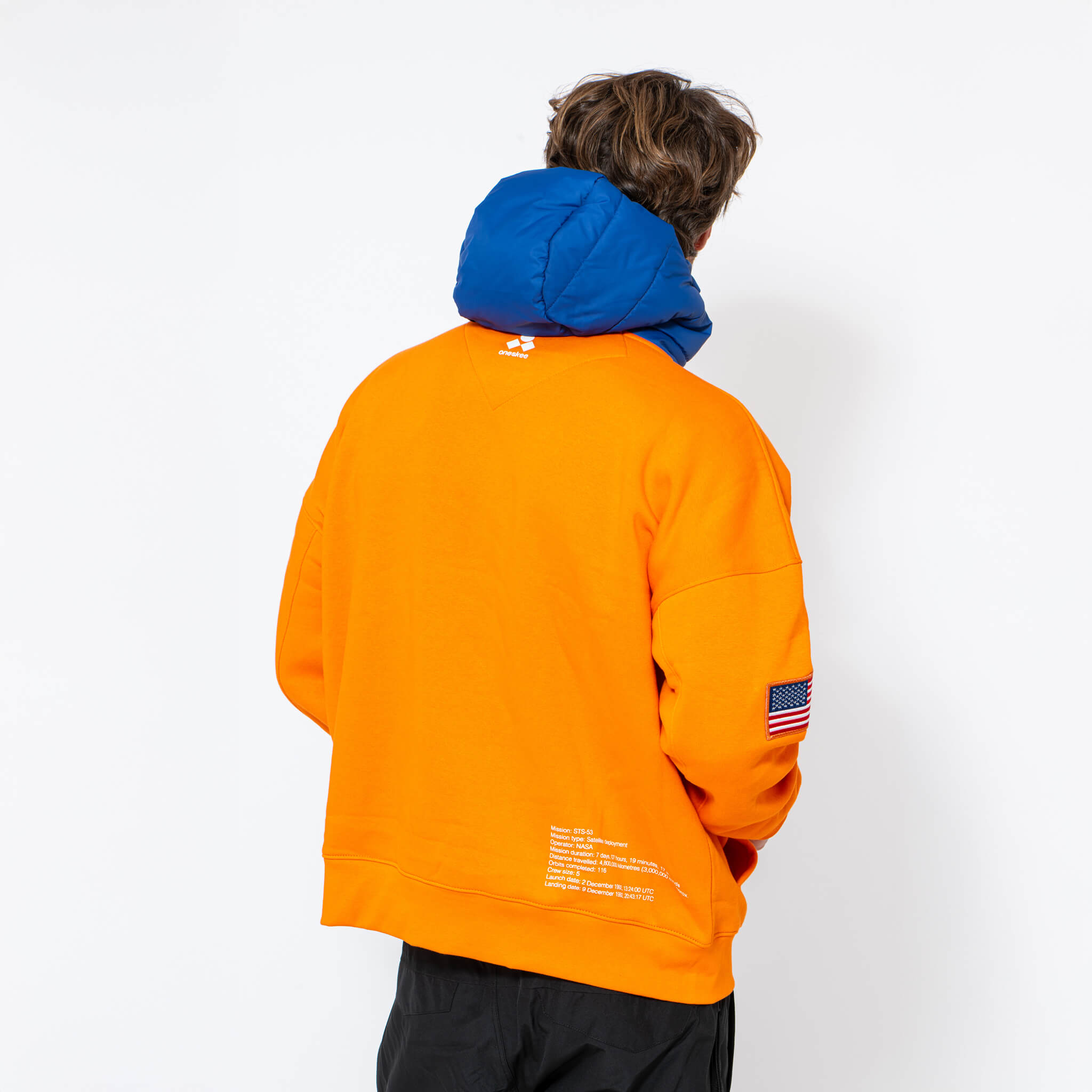 WR Puffer Hoodie, Orange NASA - Oneskee EU