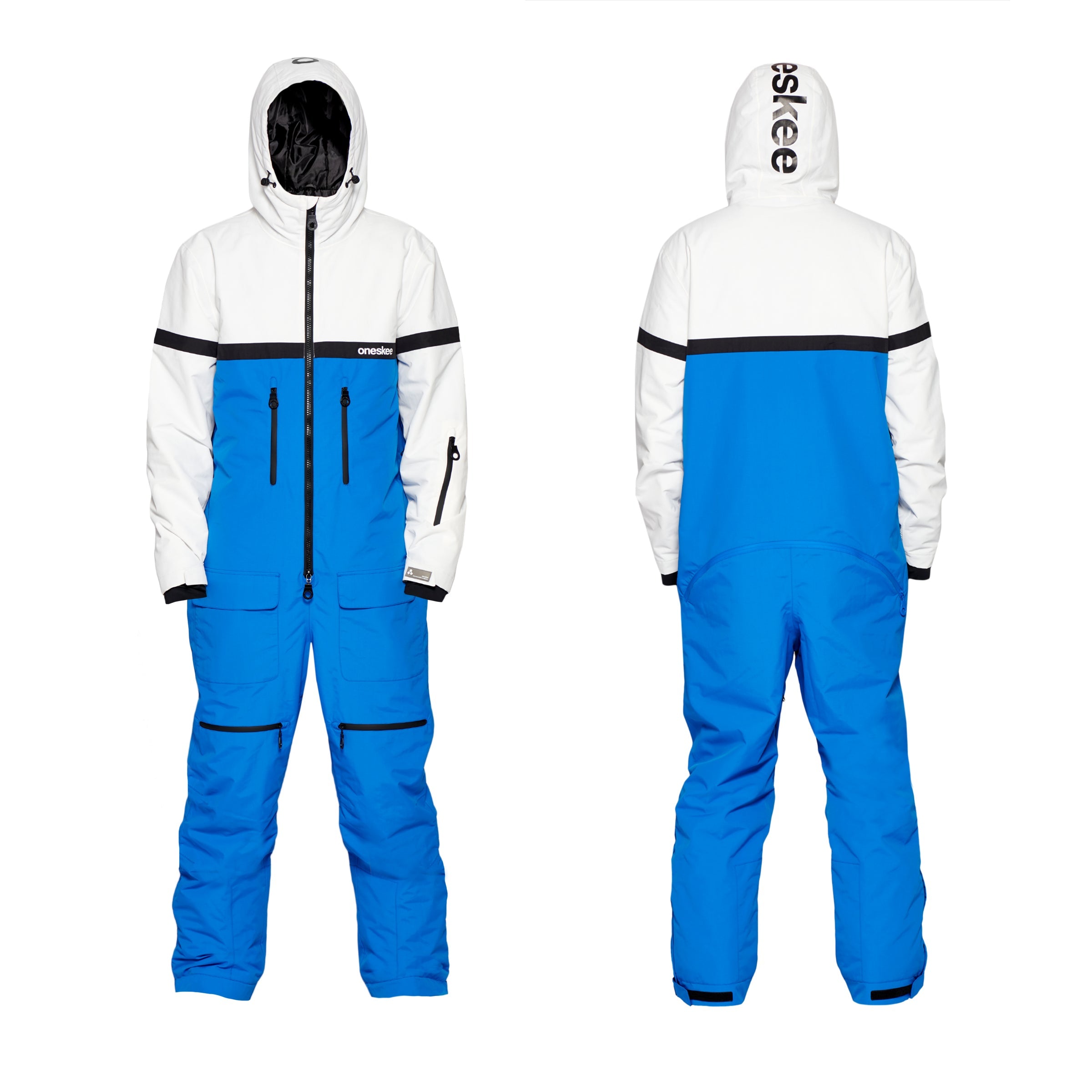 Men's Snow Suit, Blue & White