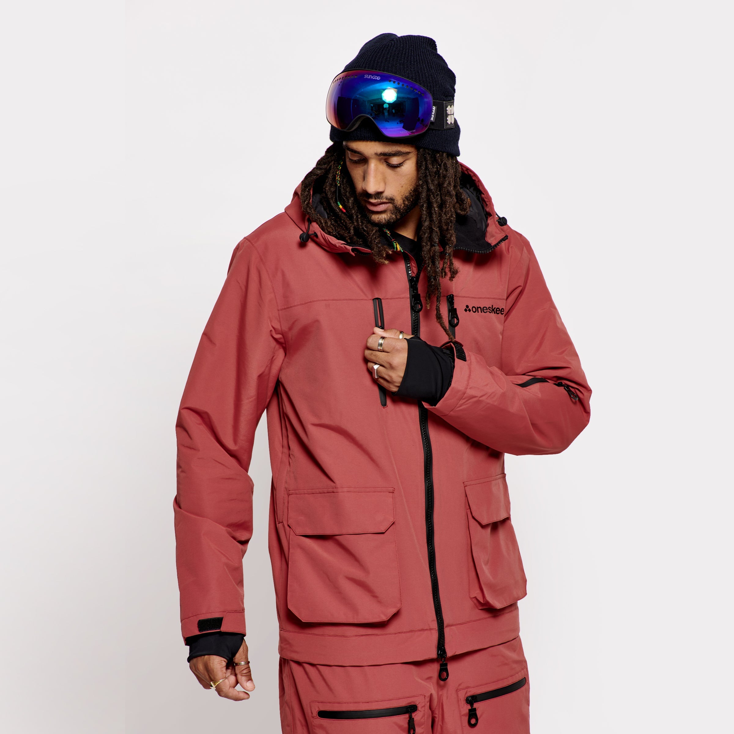 Men's 2-in-1 Snow Suit, Burgundy