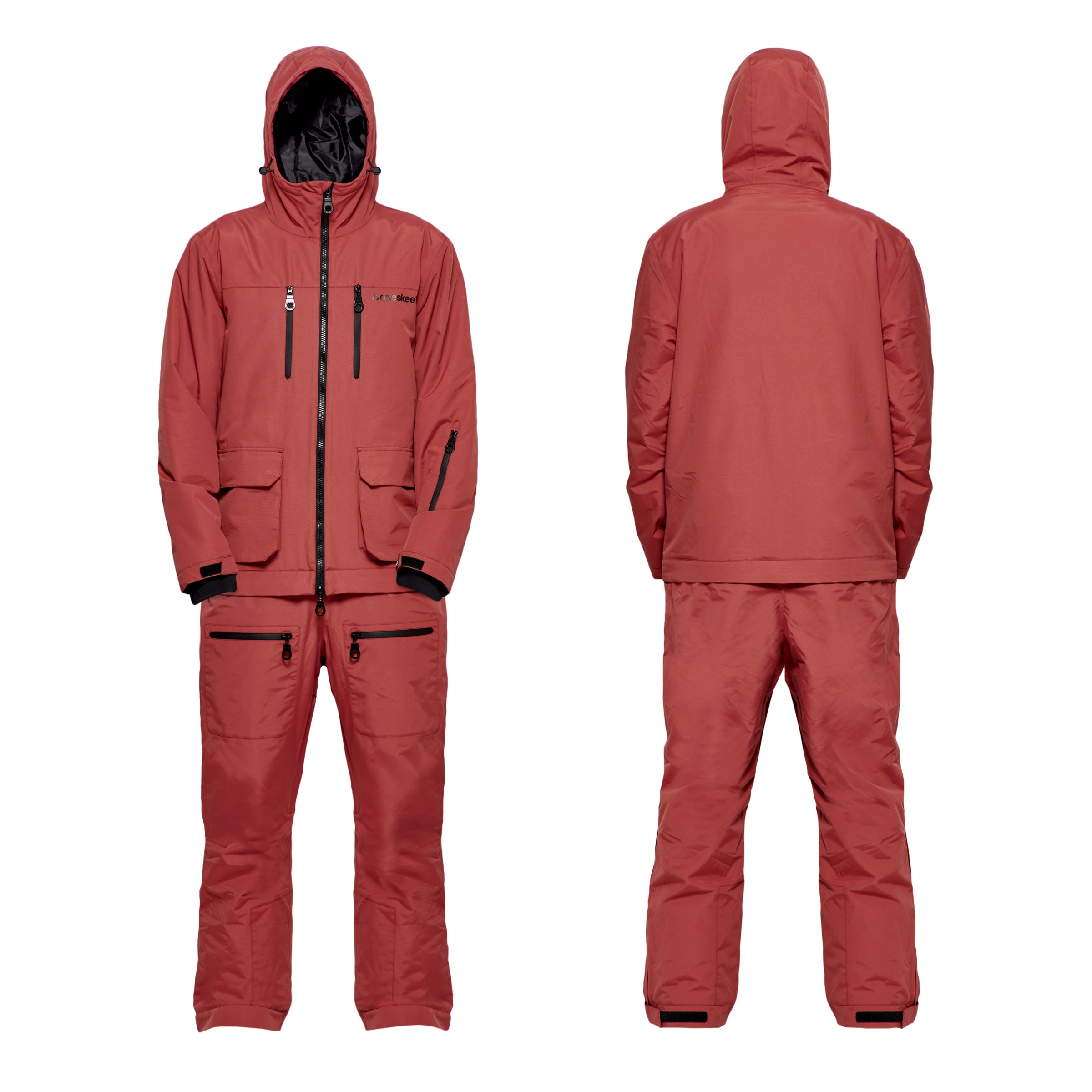 Men's 2-in-1 Snow Suit, Burgundy