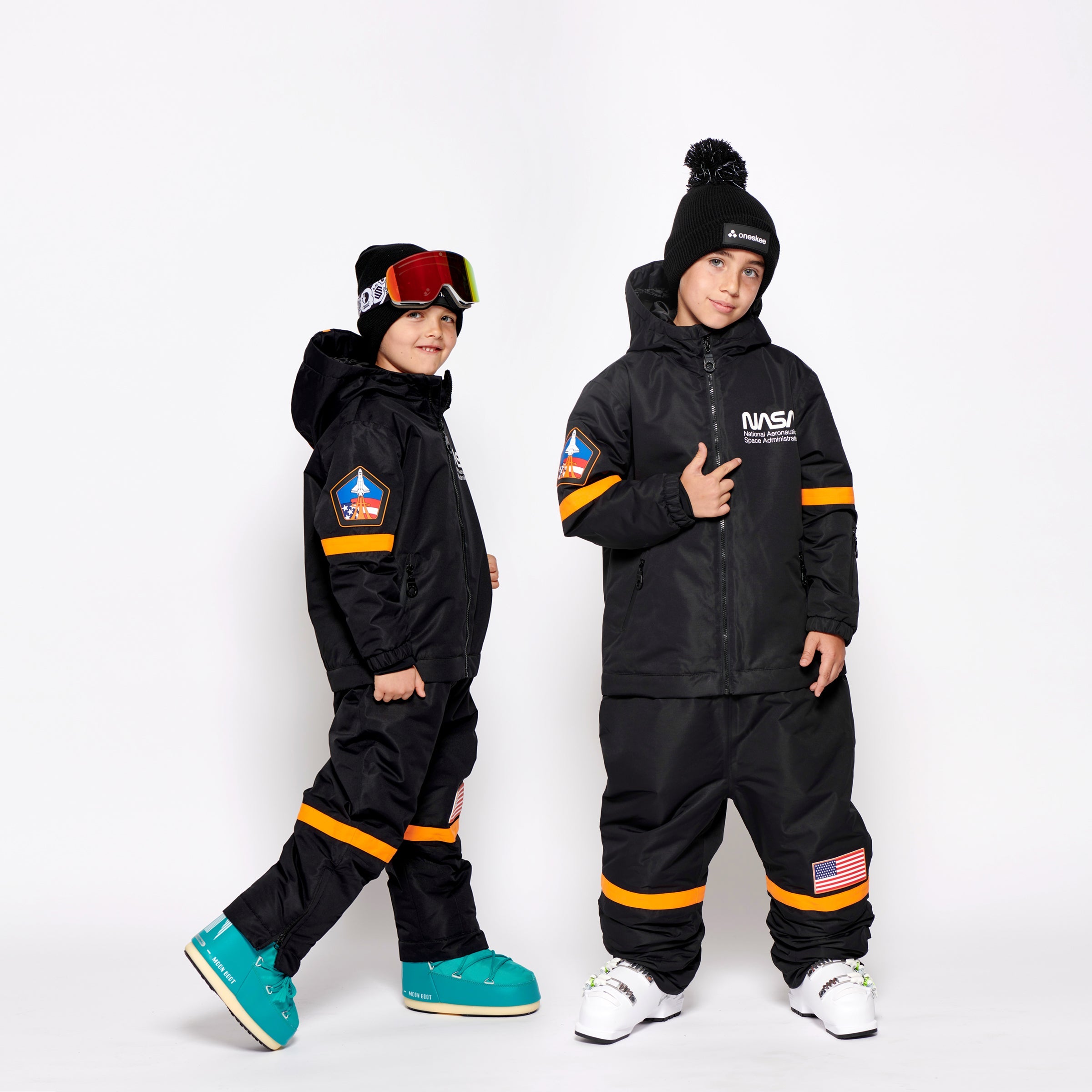 Kids 2-in-1 Snow Suit, Black NASA