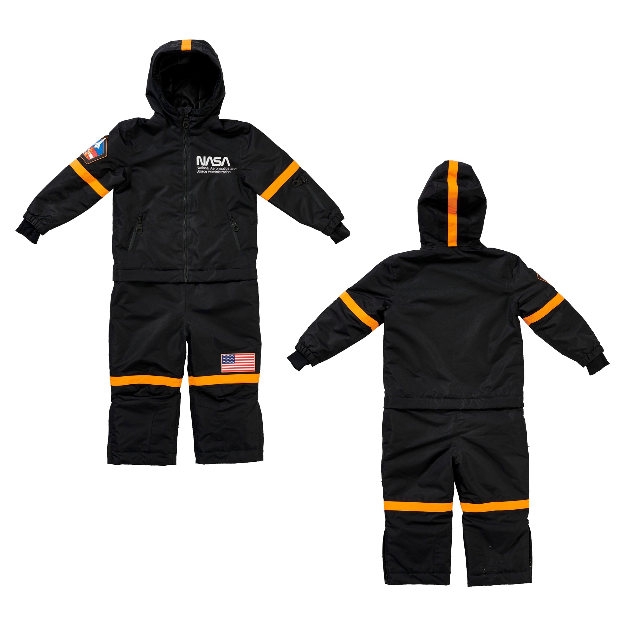 Kids 2-in-1 Snow Suit, Black NASA