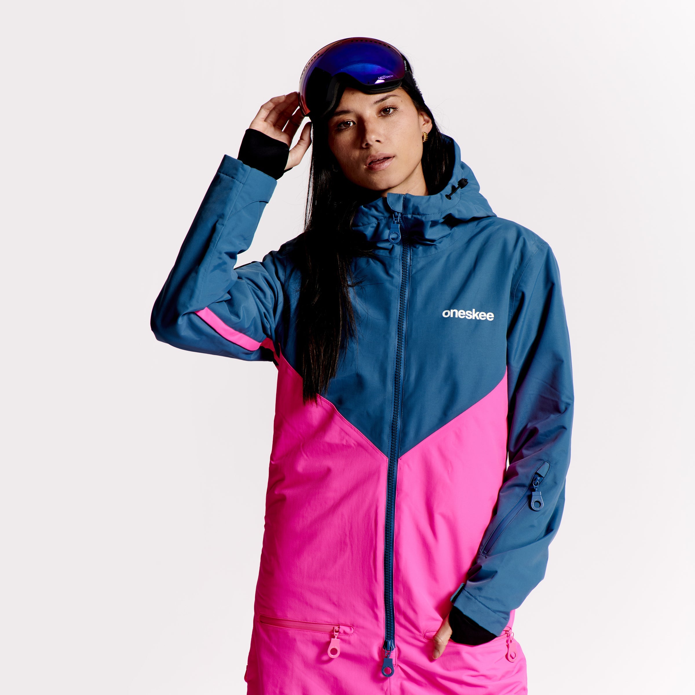 Women's Snow Suit, Neon Pink