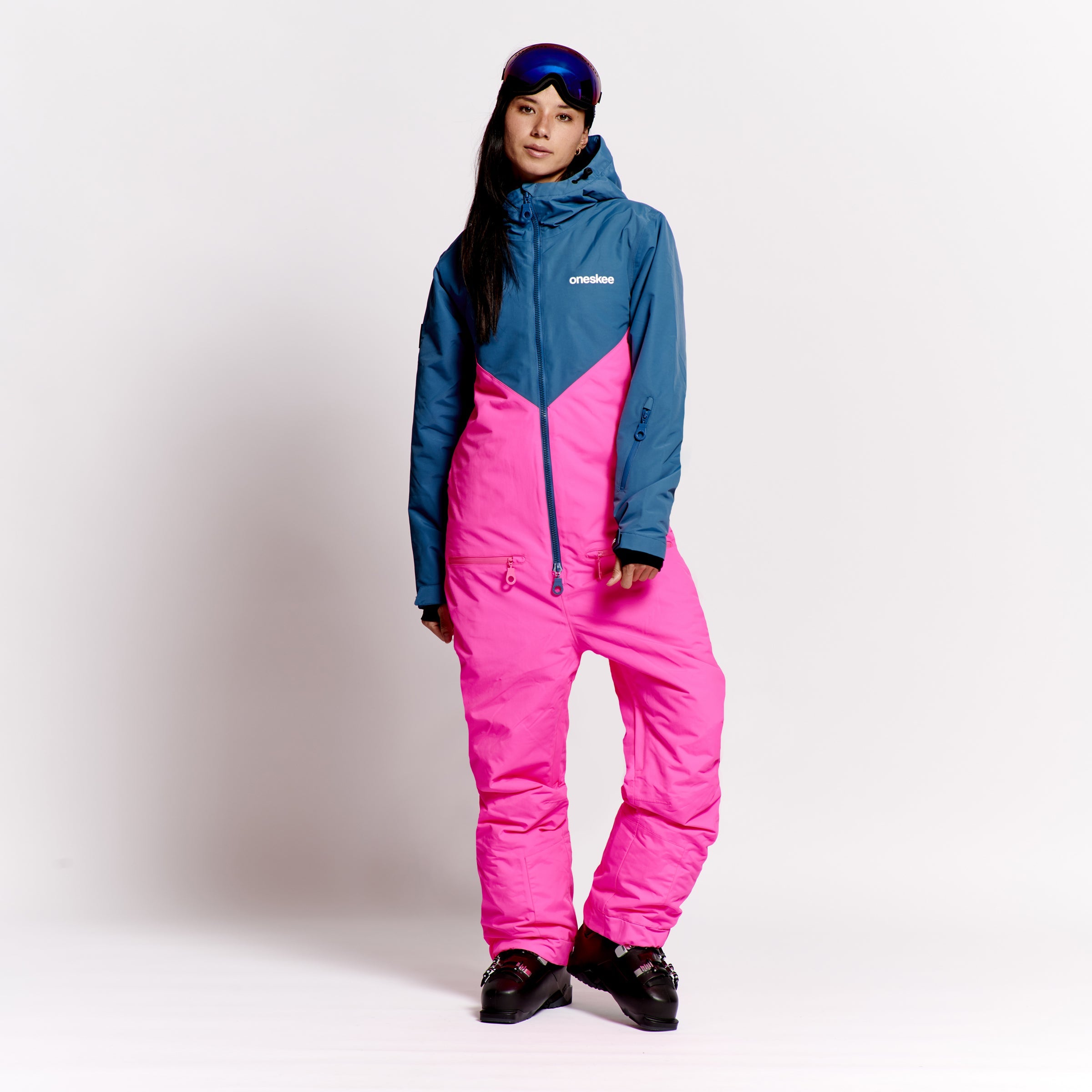 Women's Snow Suit, Neon Pink