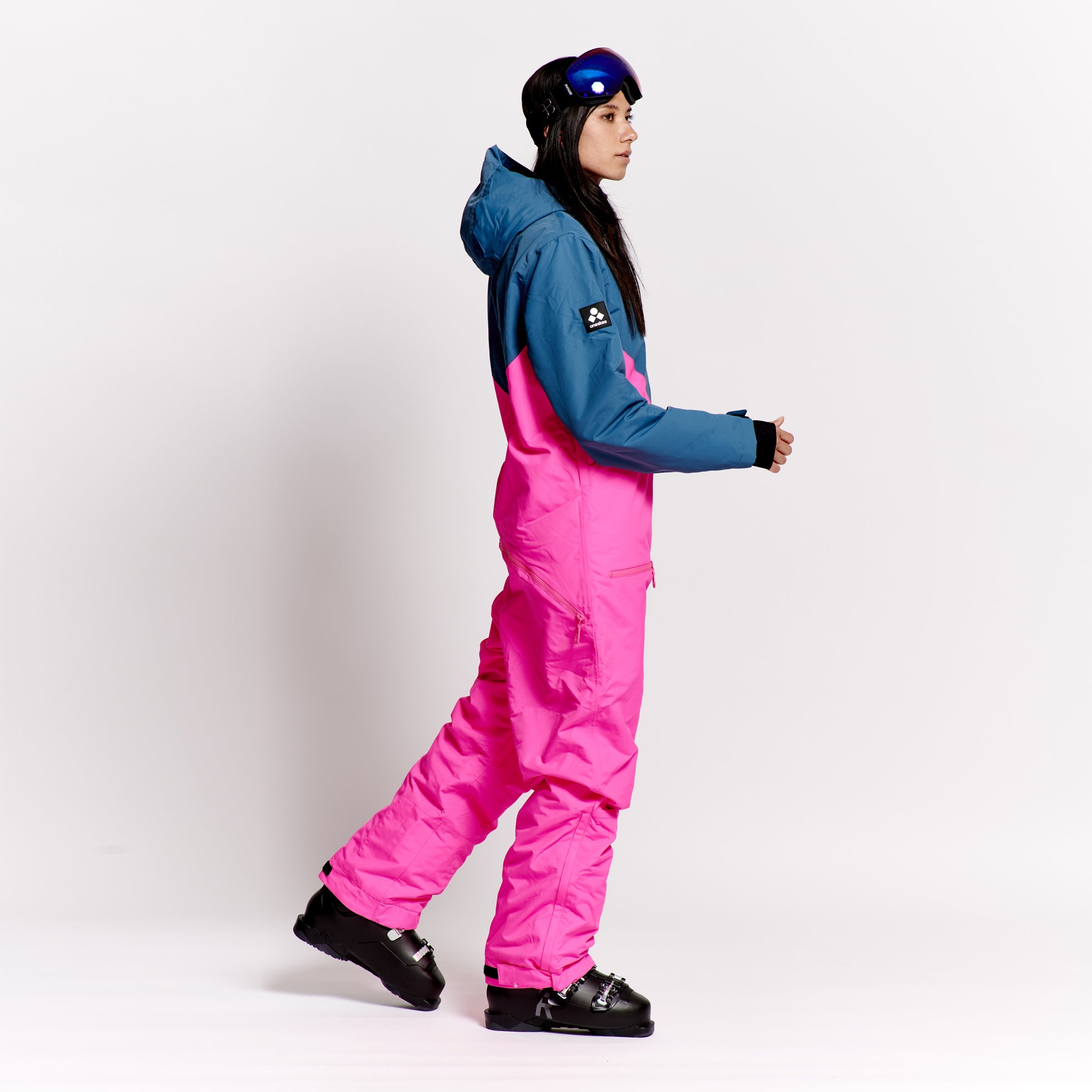 Women's Snow Suit, Neon Pink