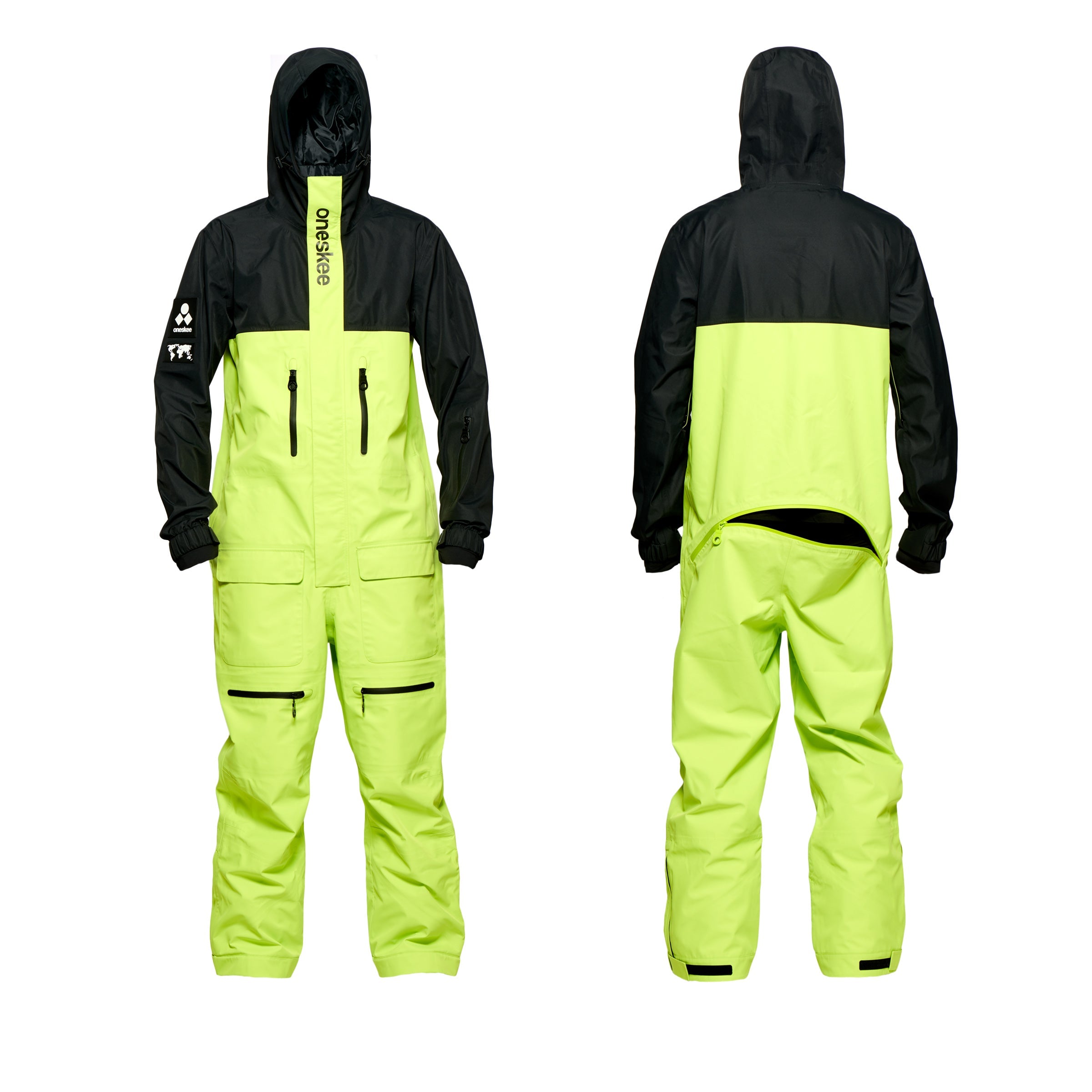 Men's Shell Snow Suit, Lime Green